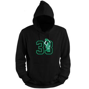 Blusa Moletom Capuz Basquete 33 Larry Bird Boston Basketball