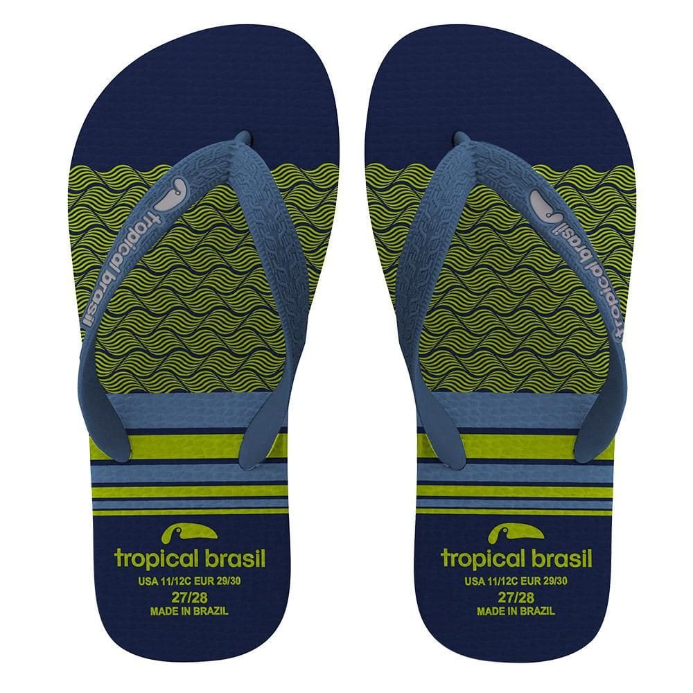 Chinelo Infantil Azul 31/32 Tropical Brasil