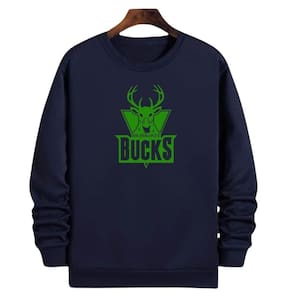 Blusa Moletom Gola Basquete Buckss Logo Basketball