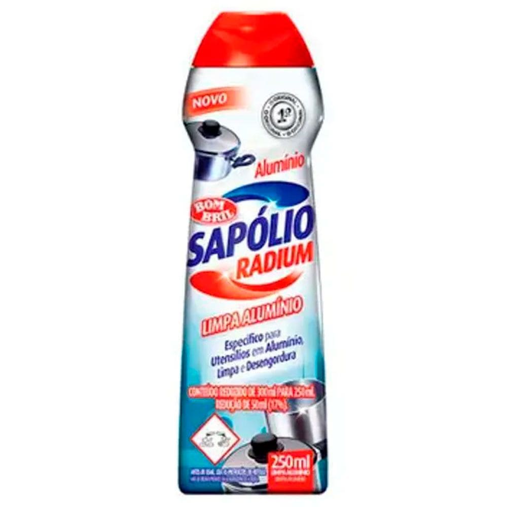Sapólio Radium Cremoso Limpa Alumínio 250ml Bombril