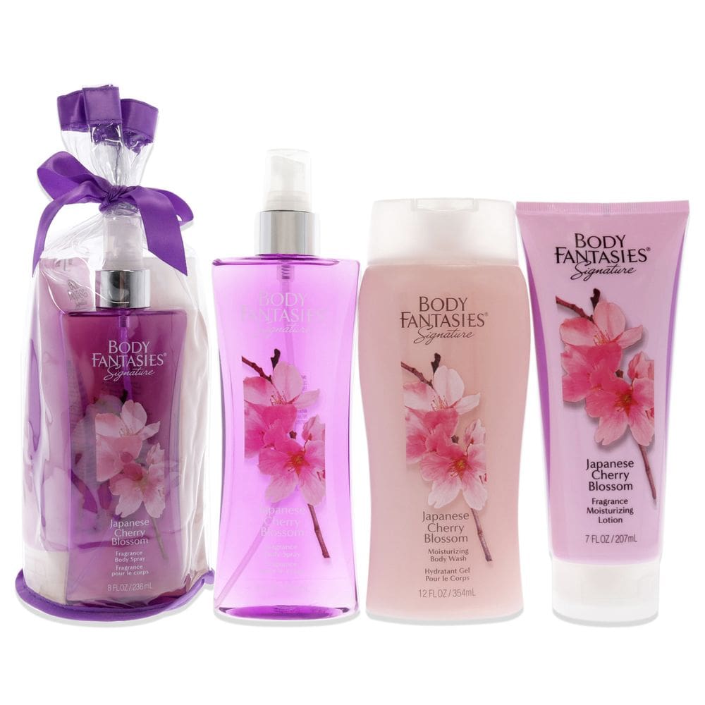 Conjunto de 3 peças Perfume Body Fantasies Signature Blossom para mulheres