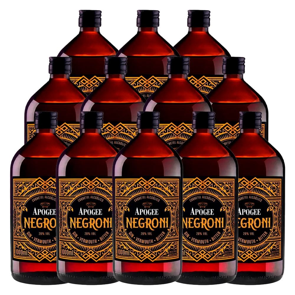 Aperitivo Apogee Negroni Gin Vermouth Bitter 1l 12 Unidades