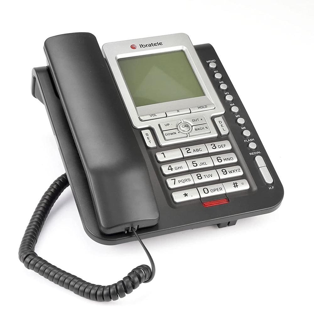 Telefone de Mesa CaptaTop ID Viva Voz Ibratele Preto