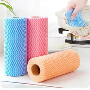 Kit 2 Rolos Perfex Pano de Limpeza Multiuso Picotado 100 Un Destacável Alta Absorção Reutilizável