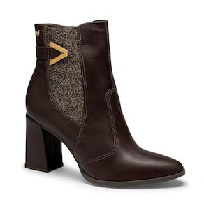 Bota Cano Curto Bico Fino Mississipi MC873 Feminino - Cafe