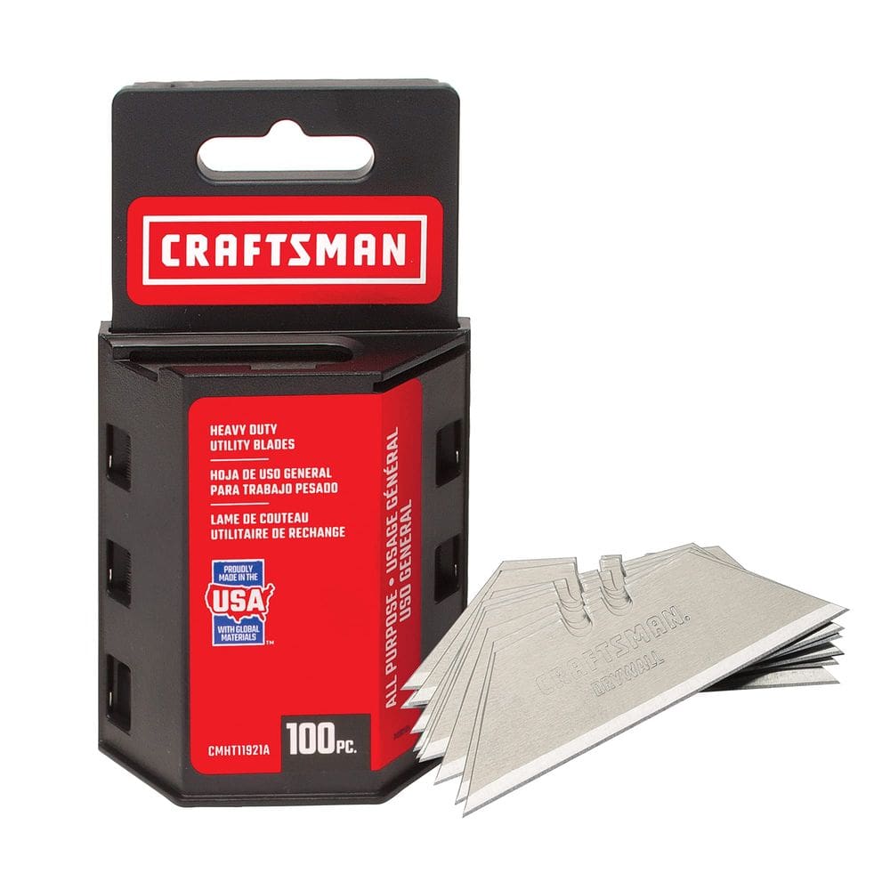 Lâminas de faca utilitárias CRAFTSMAN CMHT11921A, pacote com 100