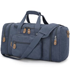 Mochila Gonex Canvas 50L expansível para viagens azul