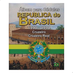 Álbum para Cédulas República do Brasil Cruzeiro e Cruzeiro Real 1990 - 1994