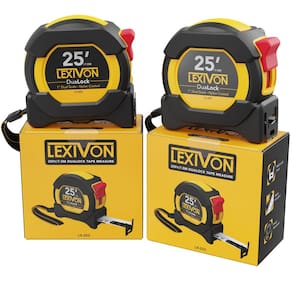 Fita métrica LEXIVON LX-202 Lâmina DuaLock de 7,5 m/25 pés de largura