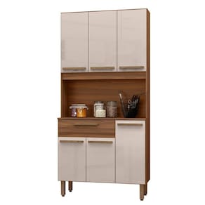 Armario de Cozinha Santiago 90 cm com 6 Portas e 1 Gaveta