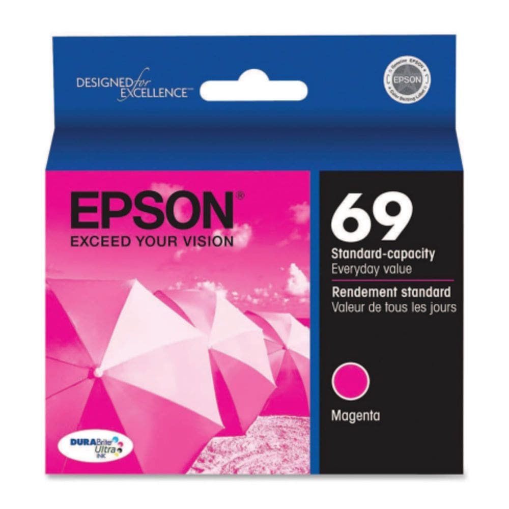 Cartucho de tinta Epson 69 DuraBrite Ultra Magenta para vários modelos