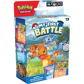 Jogo de cartas colecionáveis Pokémon My First Battle com Charmander & Squirtle