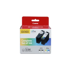 Pacote de valor genuíno do cartucho de tinta Canon PG-285 XL/CL-286 XL