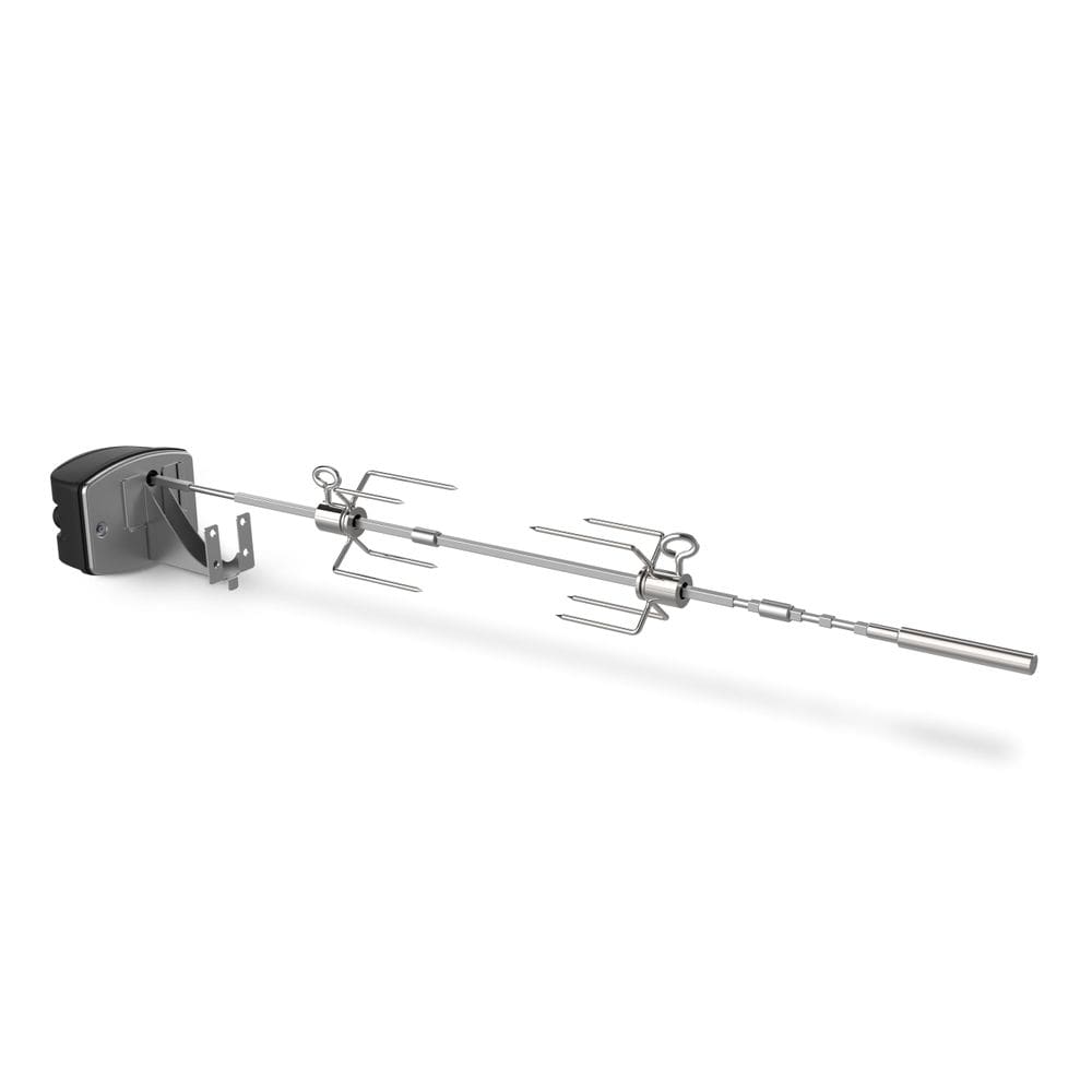 Rotisserie para churrasqueiras a gás Weber Spirit e churrasqueira a pellets Searwood 600