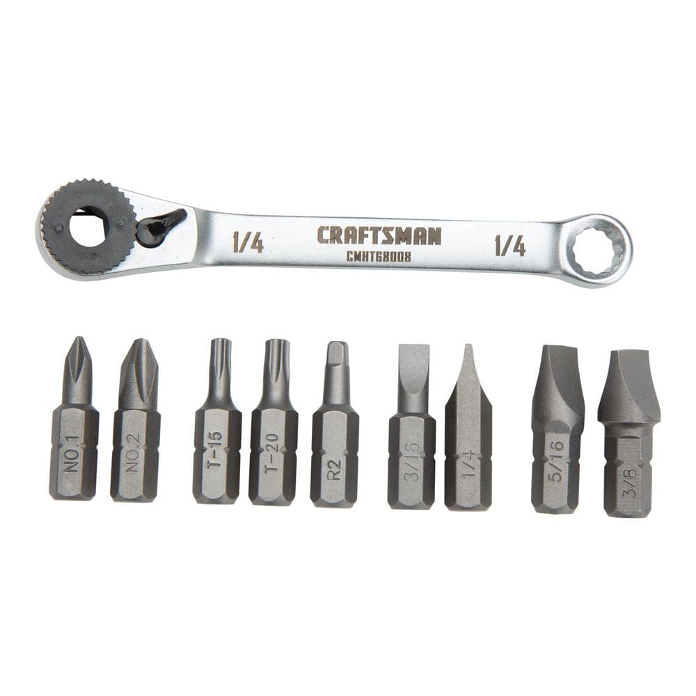 Conjunto de chaves de fenda CRAFTSMAN Ratcheting Offset de 10 peças CMHT68008