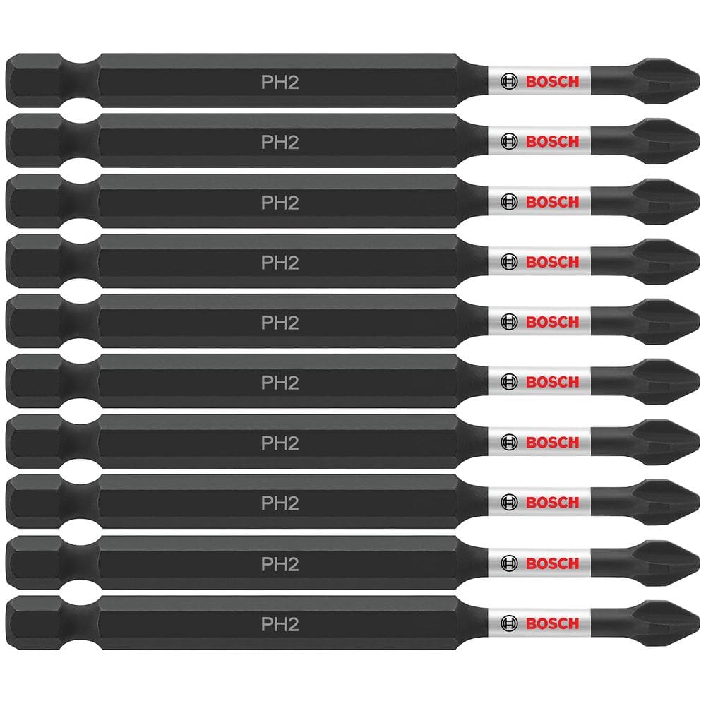 Brocas elétricas para aparafusar BOSCH ITPH235B Phillips #2, pacote com 10
