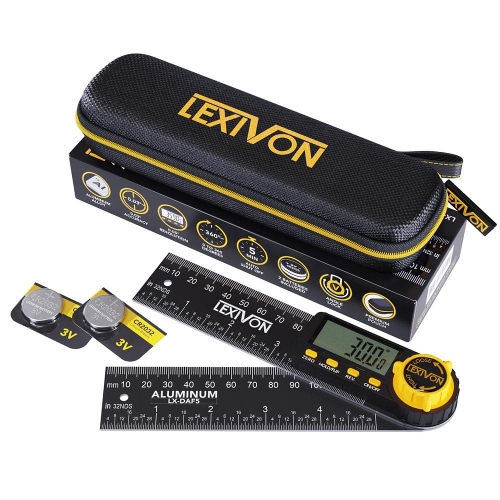 Medidor digital de ângulo LEXIVON Alumínio 13 cm LX-DAF5