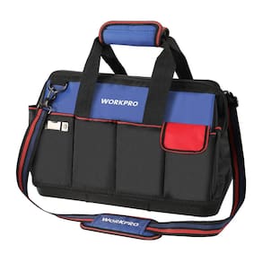 Bolsa de ferramentas WORKPRO impermeável de 18 polegadas com 20 bolsos e alça
