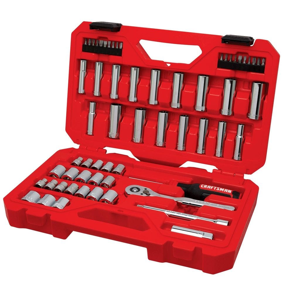 Conjunto de ferramentas mecânicas Craftsman 3/8 Drive 61 peças CMMT45161