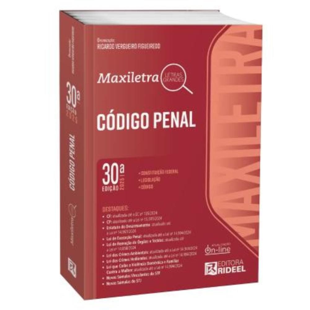 Código Penal - Maxiletra - CP 2025 Rideel
