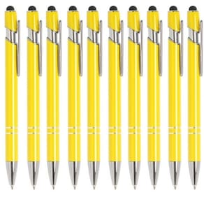 Caneta Esferográfica Touch Kit Com 10 Unidades 5 Cores-Luxo
