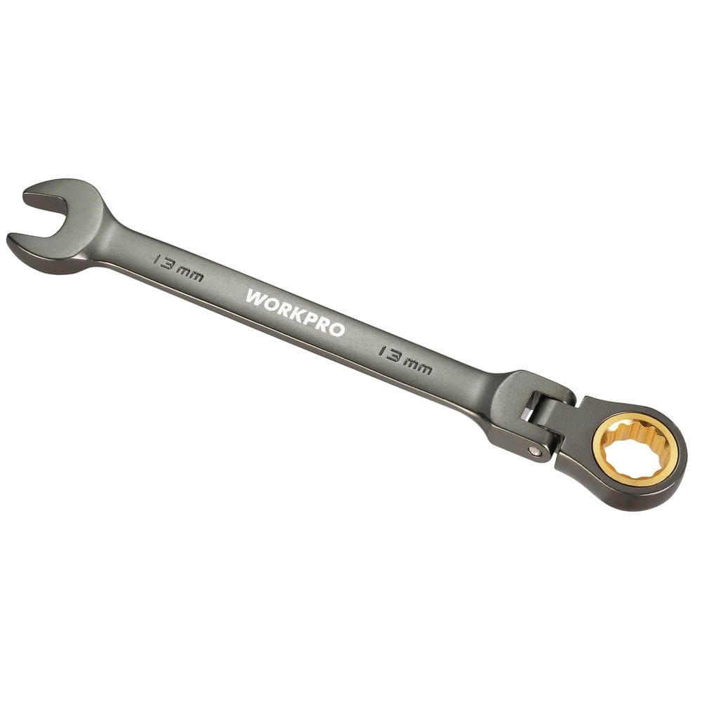 Chave combinada de catraca com cabeça flexível WORKPRO 13 mm