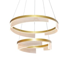 Lustre Pendente Sindora DCD03160 Dourado Led Bivolt