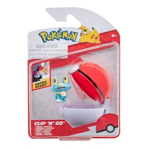 Pokébolas de brinquedo Pokémon Clip`n`Go com boneco de 5 cm Froxy