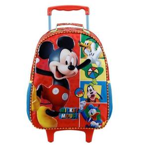 Mochila Rodinha Escolar Infantil Mickey Pateta Xeryus 11610