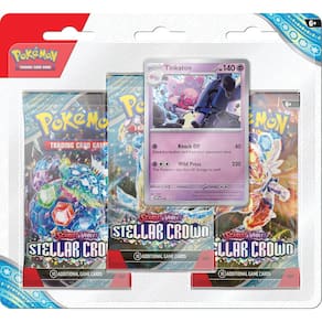 Jogo de cartas colecionáveis Pokémon Scarlet & Violet, pacote com 3 blister