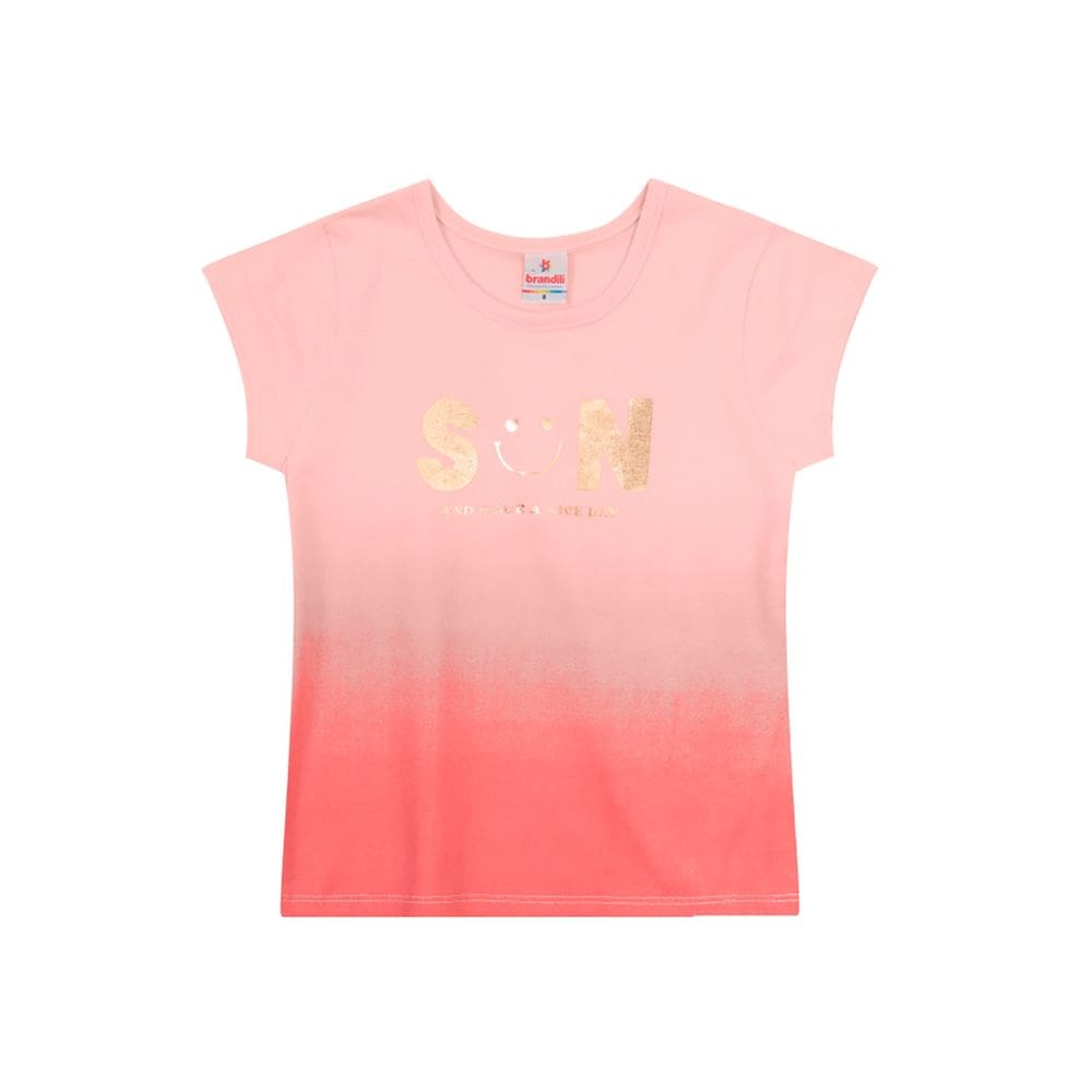 Blusa infantil menina em malha Brandili