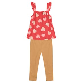 Conjunto infantil menina estampado Brandili