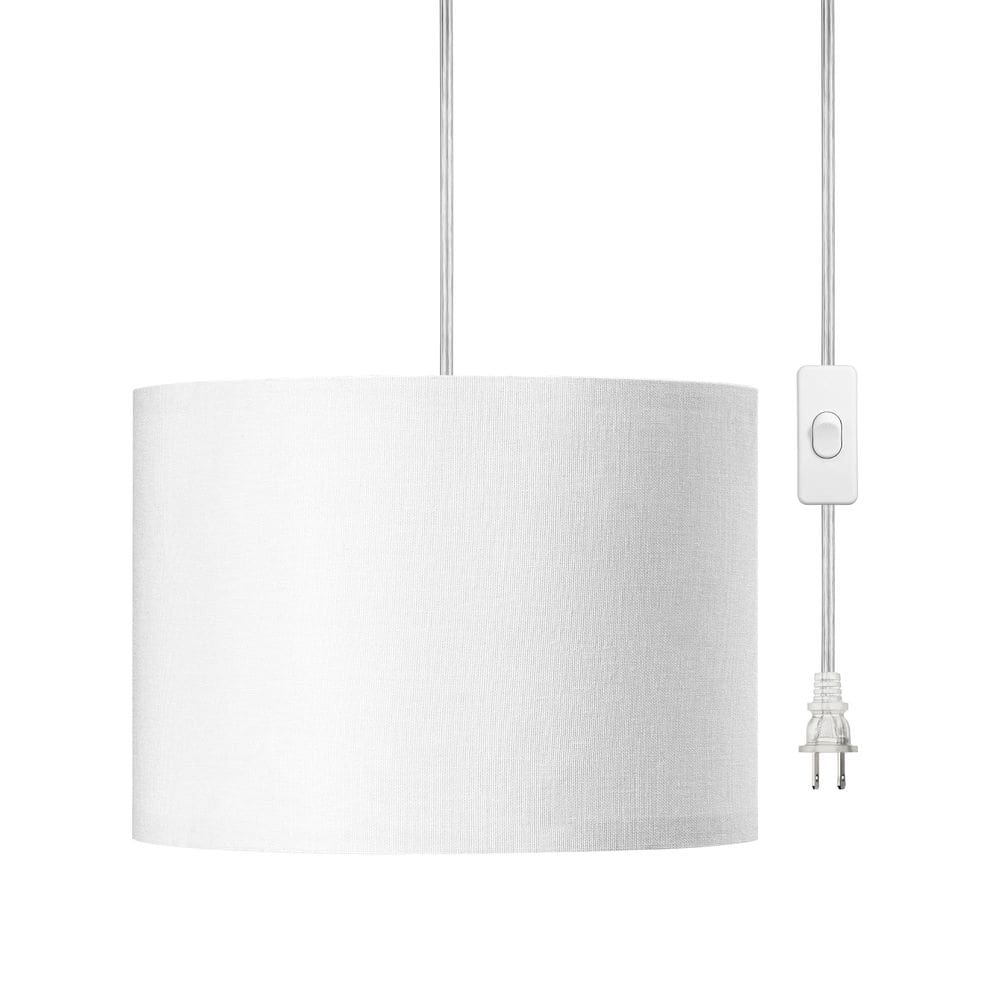 Luminária pendente suspensa DEWENWILS Plug in Cord 15 pés branca