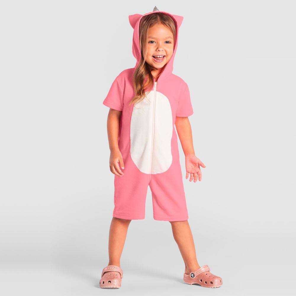 Pijama infantil unissex amigurumi interativo Brandili