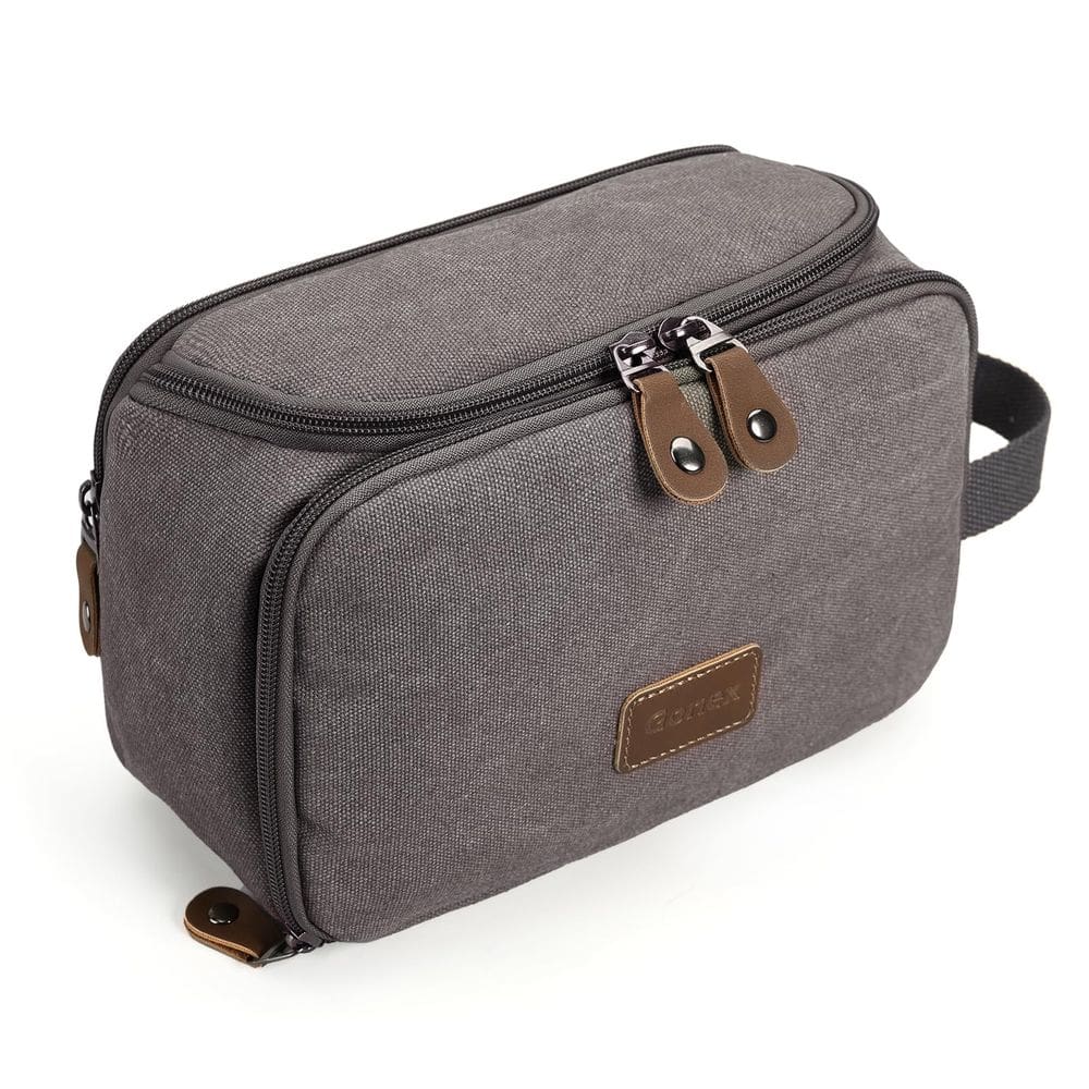 Bolsa de higiene de viagem Gonex, lona resistente à água para homens