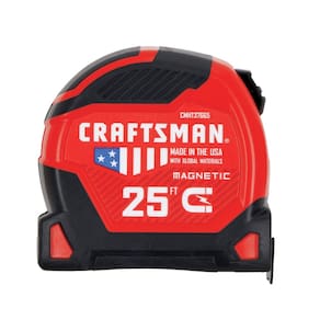 Fita métrica CRAFTSMAN PROREACH 25 pés/7,6 m com gancho magnético
