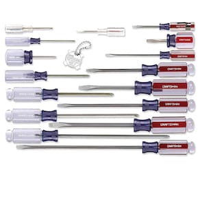 Conjunto de chaves de fenda Craftsman 9-31794 Slotted Phillips de 17 peças