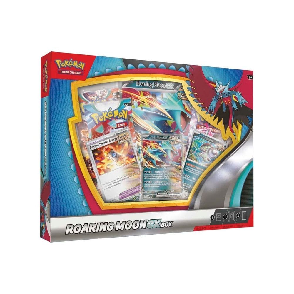 Pokémon TCG Roaring Moon ou Iron Valiant ex Box (aleatório)