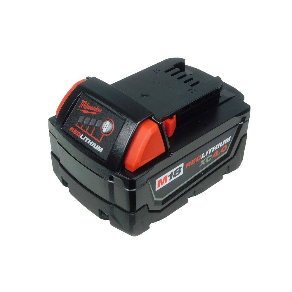 Pacotes de baterias Milwaukee M18 Red Lithium Xc 4.0 Ah 18V