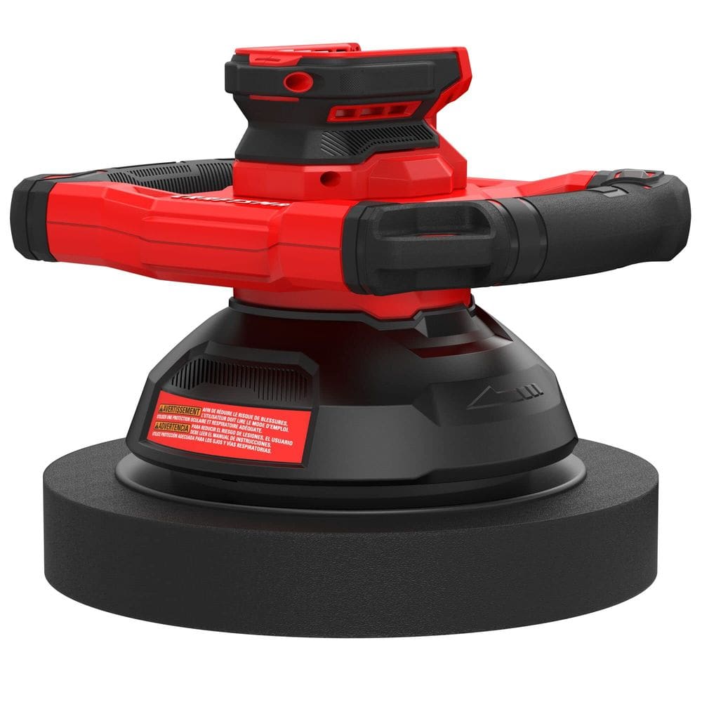 Polidor de amortecedor CRAFTSMAN V20 sem fio para detalhamento de carros de 25 cm