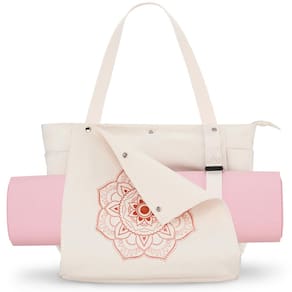Bolsa de tapete de ioga Gonex Yoga Gym Bag Sacola bege para mulheres e homens