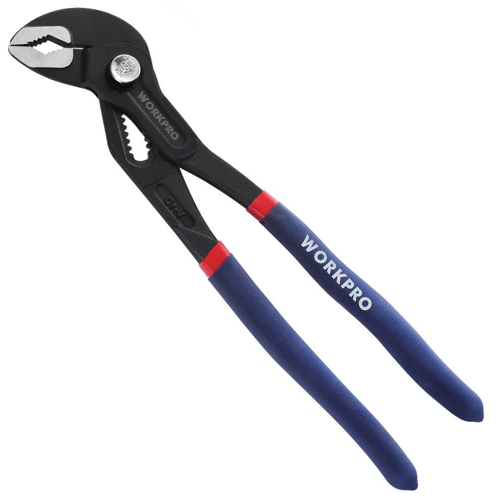 Alicate Groove Joint WORKPRO Alicate de bomba de água V-Jaw de 10 polegadas