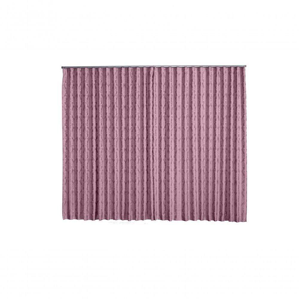 Cortina Jacquard 4,00x2,50 Para Trilho Suíço Preto