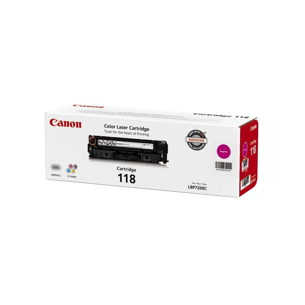 Cartucho de toner Canon 118 Magenta (2660B001) para impressora a laser