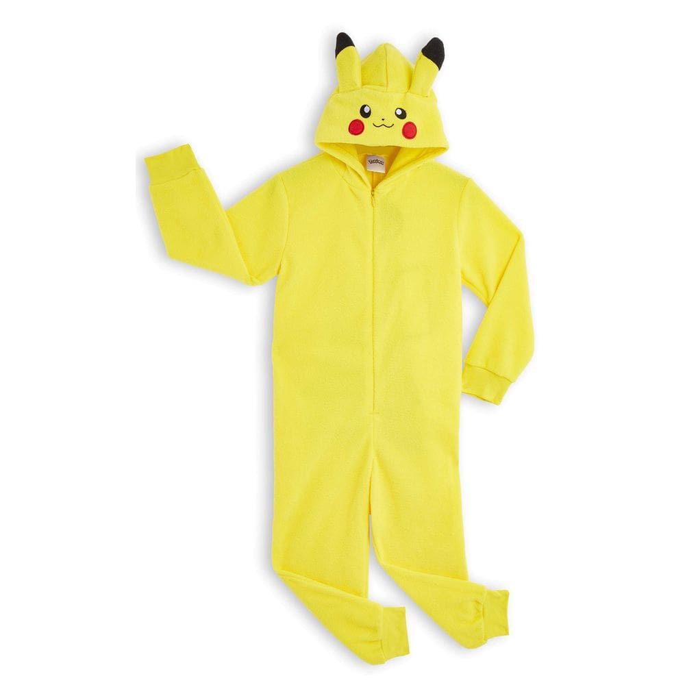 Macacão Pokémon Pikachu para meninos e meninas de 13 a 14 anos amarelo