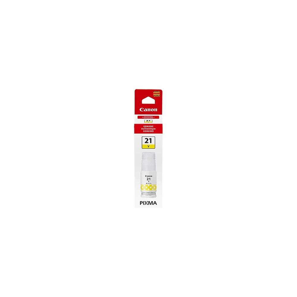 Garrafa de tinta Canon GI-21 amarela compatível com G3260, G2260 e G1220