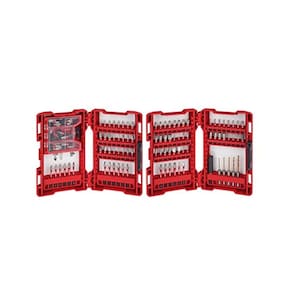Conjunto de brocas e chaves de fenda Milwaukee Shockwave 120 unidades