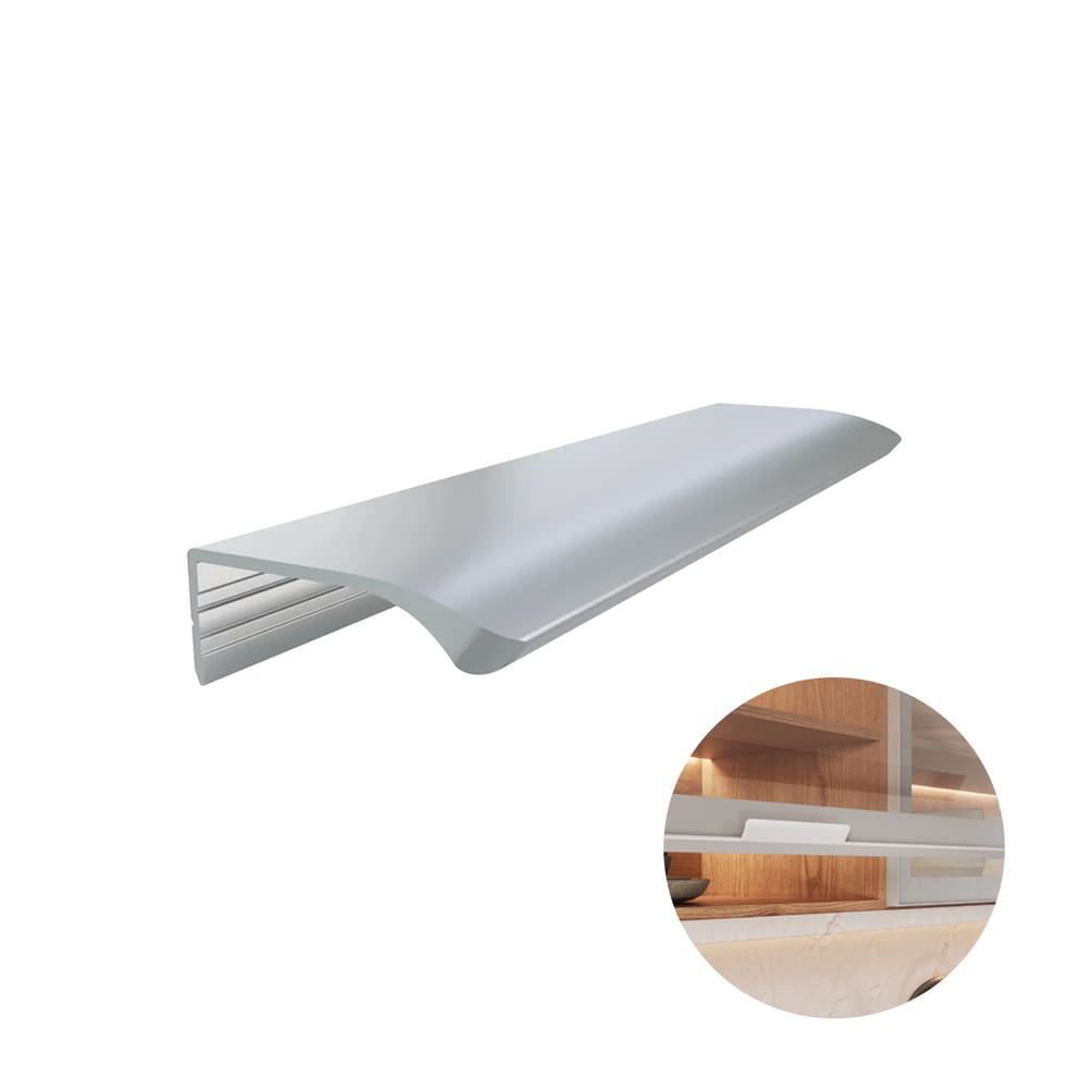 Puxador Aluminio Luna Anodizado 150mm Rometal