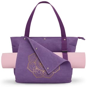 Bolsa de tapete de ioga Gonex Yoga Gym Bag Sacola de lona roxa