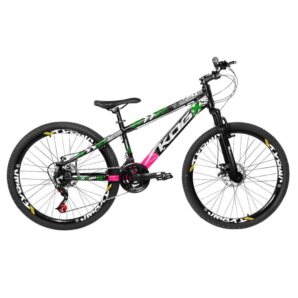 Bike Aro 26 Alumínio KOG 21v Alumínio Com Vmaxx Freeride Tipo Viking X25 Grau
